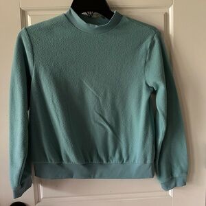 Zella Light Teal Fleece Pullover